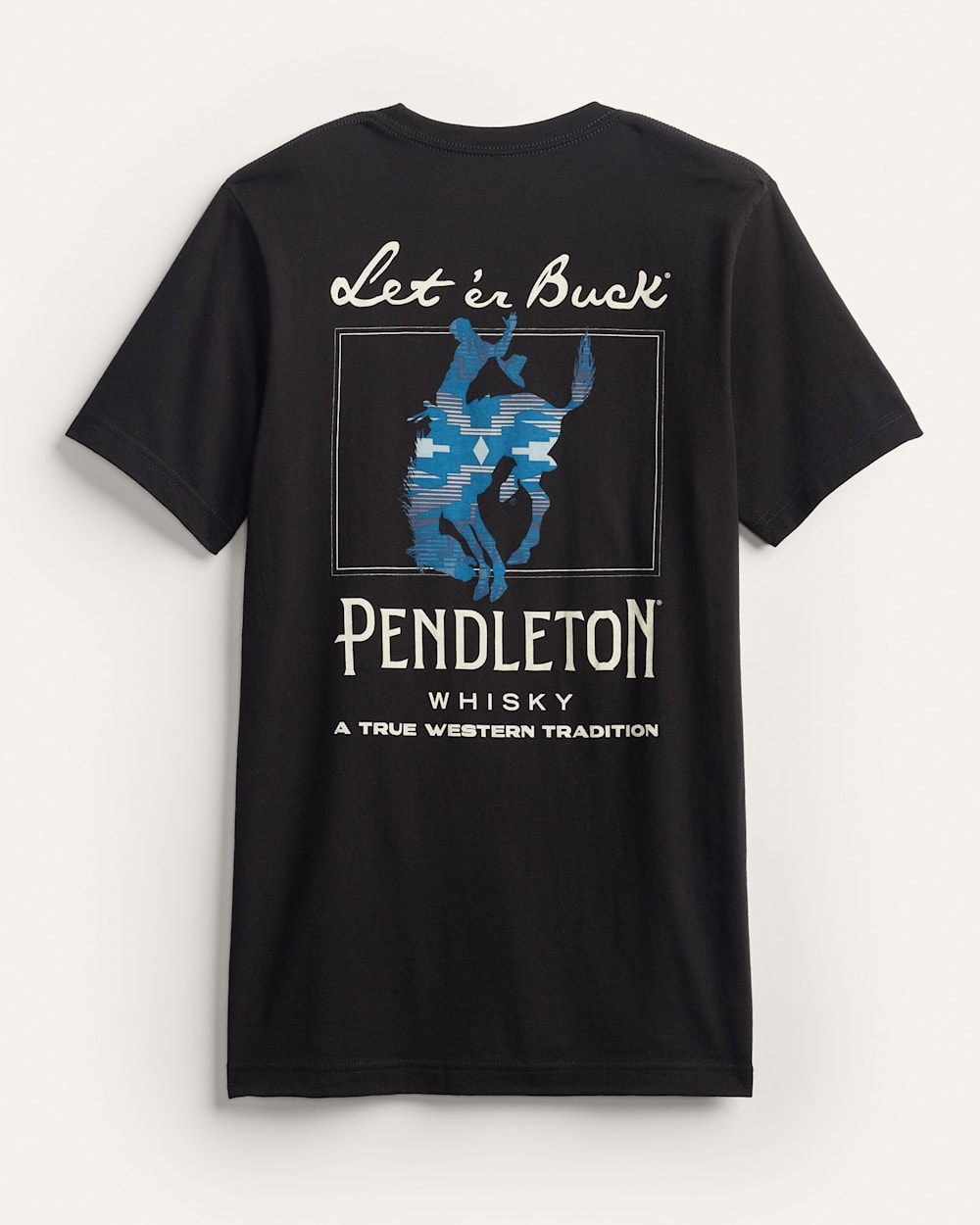MEN'S PENDLETON WHISKY LET'ER BUCK GRAPHIC TEE IN BLACK image number 1
