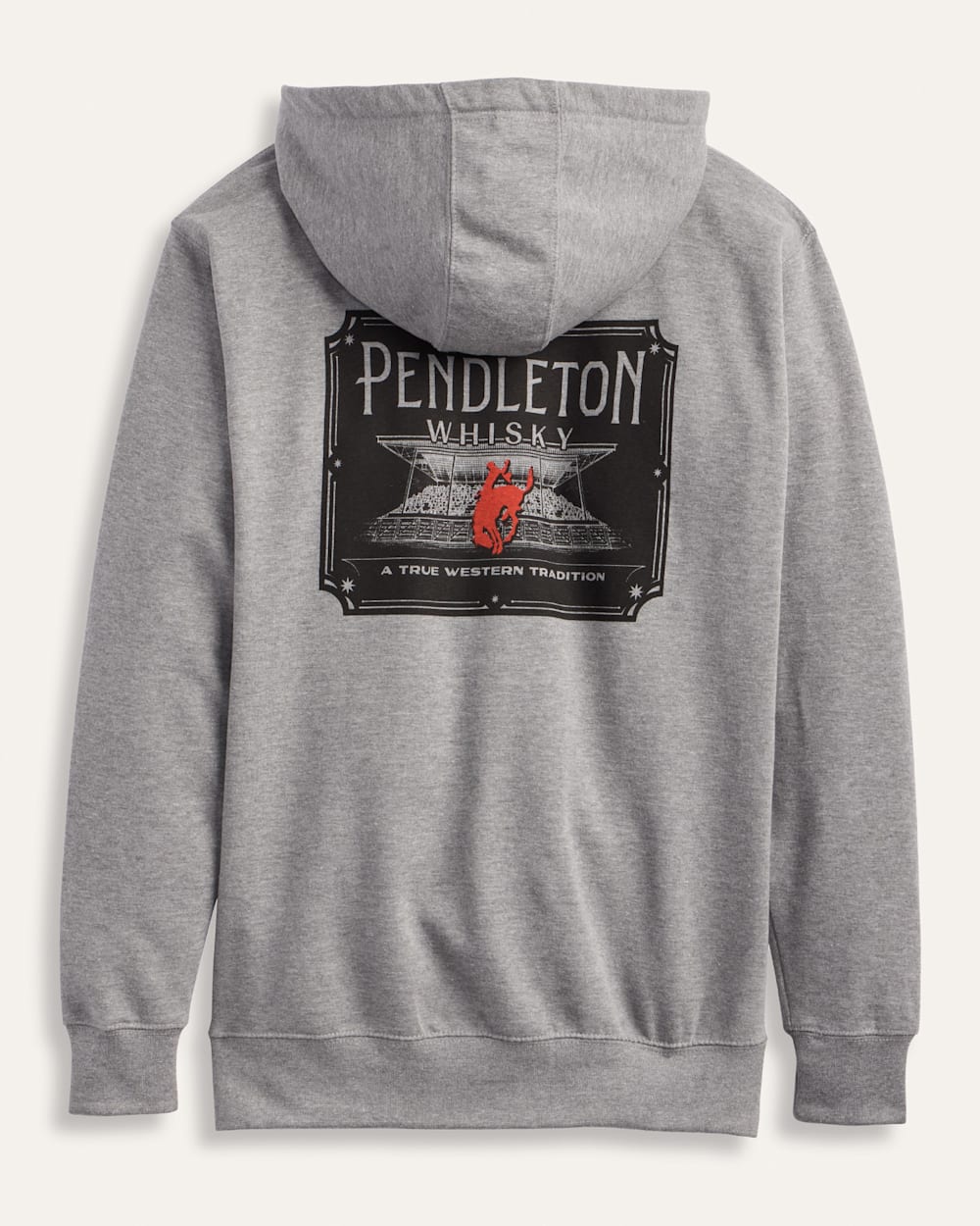 ALTERNATE VIEW OF MEN'S PENDLETON WHISKY RODEO GRAHIC HOODIE IN CARBON GREY image number 2