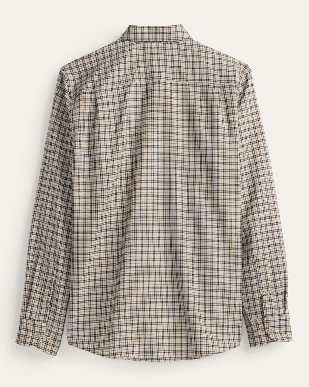 ALTERNATE VIEW OF MEN'S PLAID MILL MERINO SHIRT IN TAN/BROWN image number 2