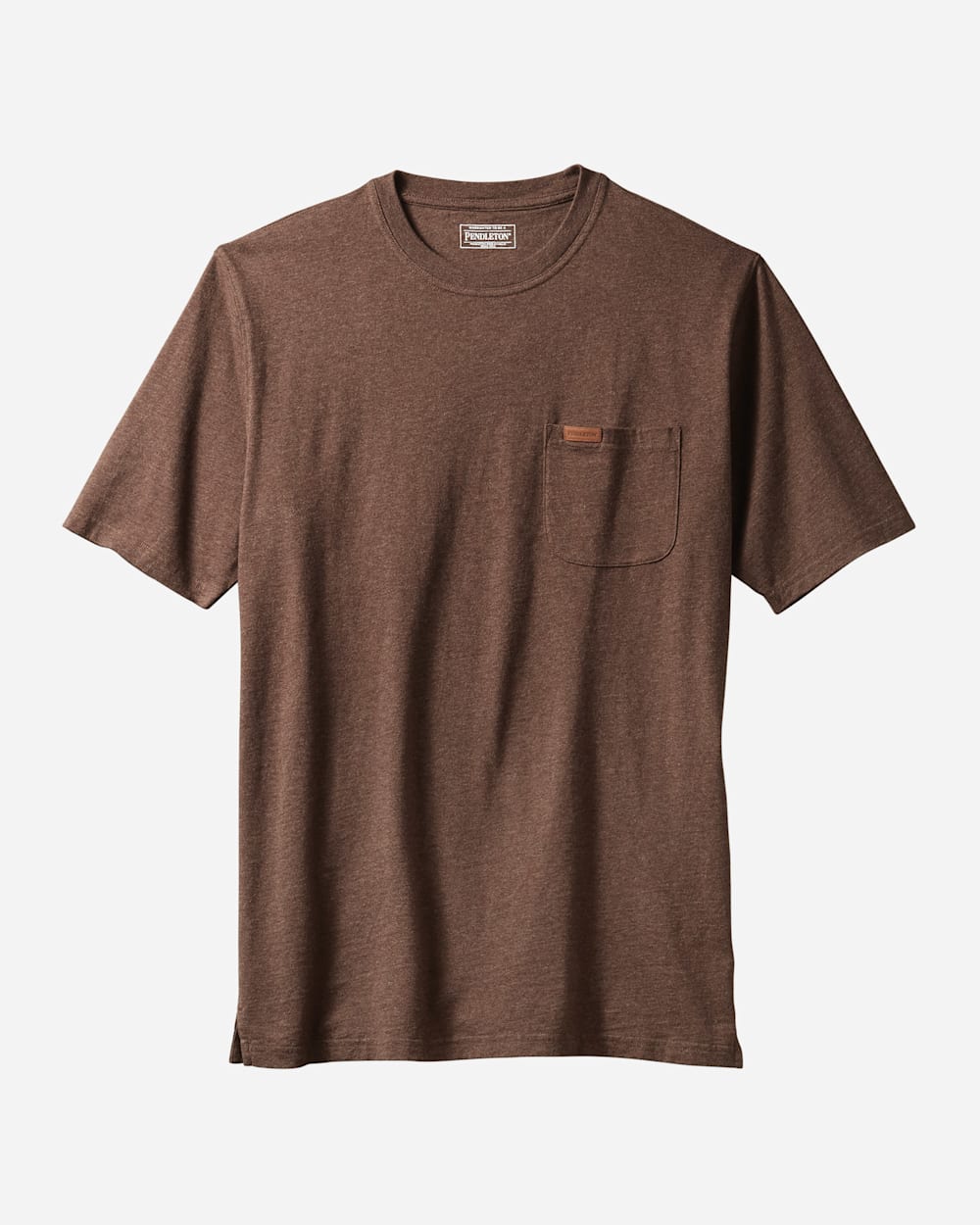 MEN'S SHORT-SLEEVE DESCHUTES POCKET TEE IN BROWN HEATHER image number 1