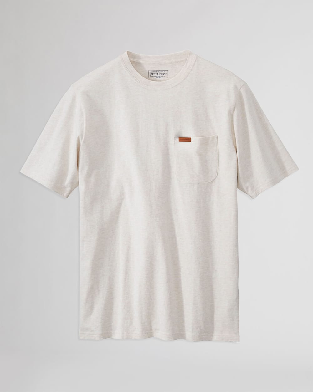 MEN'S SHORT-SLEEVE DESCHUTES POCKET TEE IN LIGHT TAN HEATHER image number 1