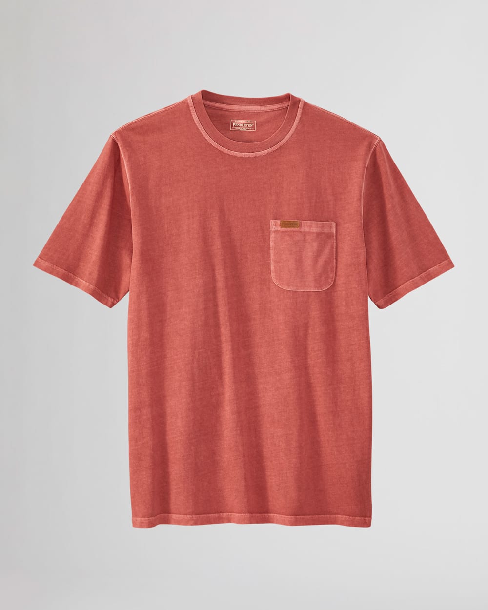 MEN'S SHORT-SLEEVE DESCHUTES POCKET TEE IN BRICK image number 1