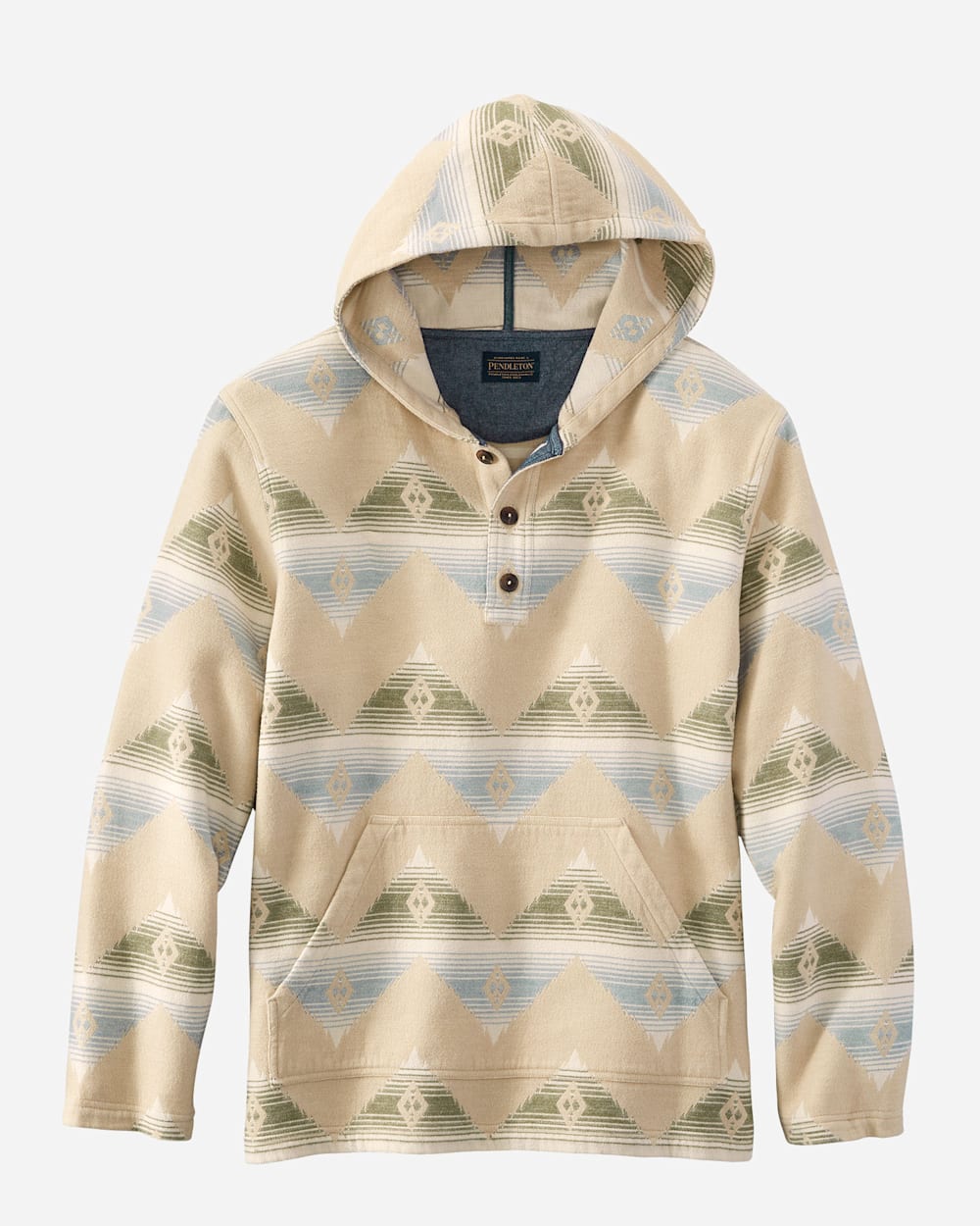 MEN'S DOUBLESOFT FLANNEL HOODIE POPOVER image number 1