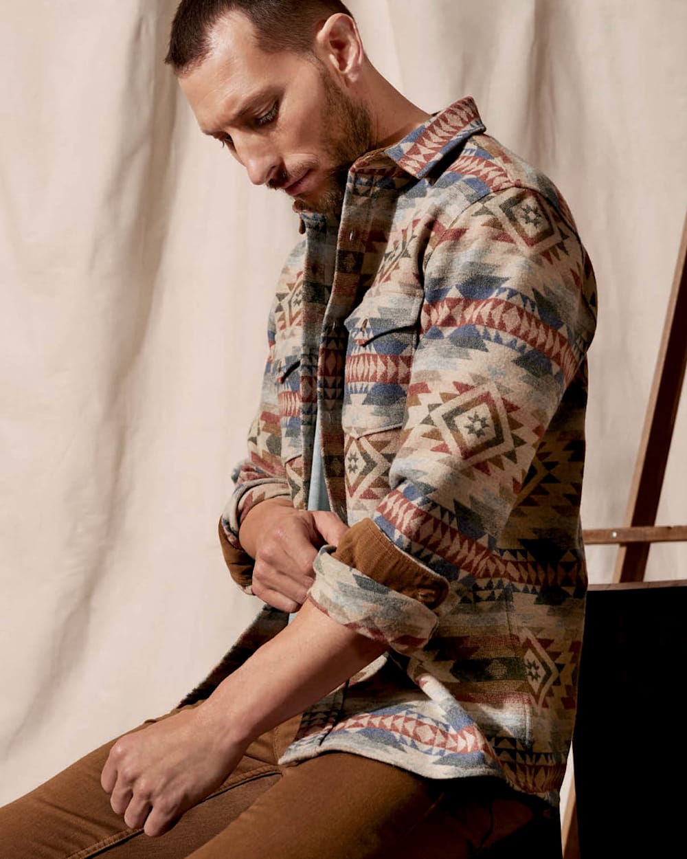 MEN'S LA PINE SHIRT IN TAN SMITH ROCK image number 1