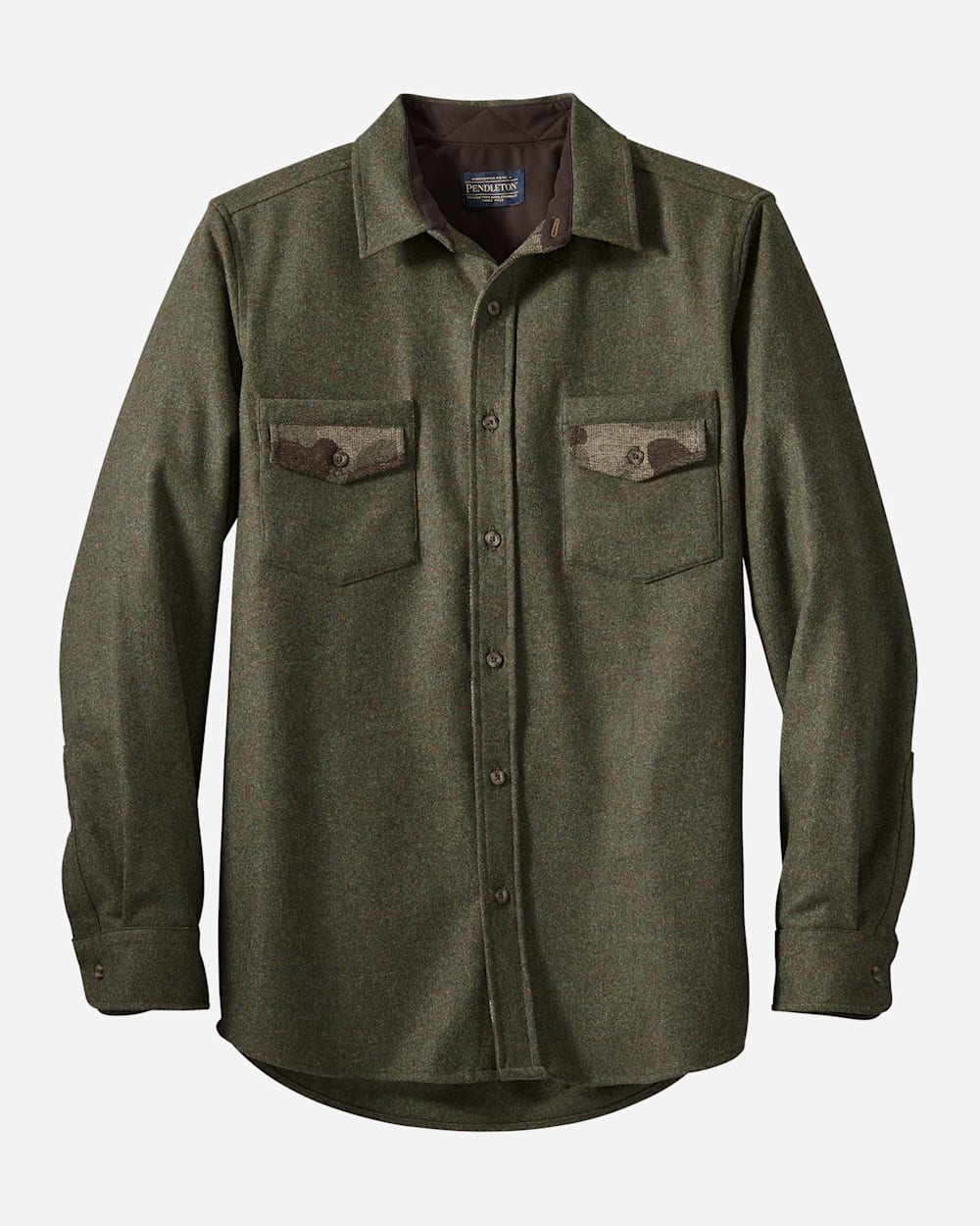 MEN'S FITTED BARLOW SHIRT IN PEAT MOSS MIX image number 1