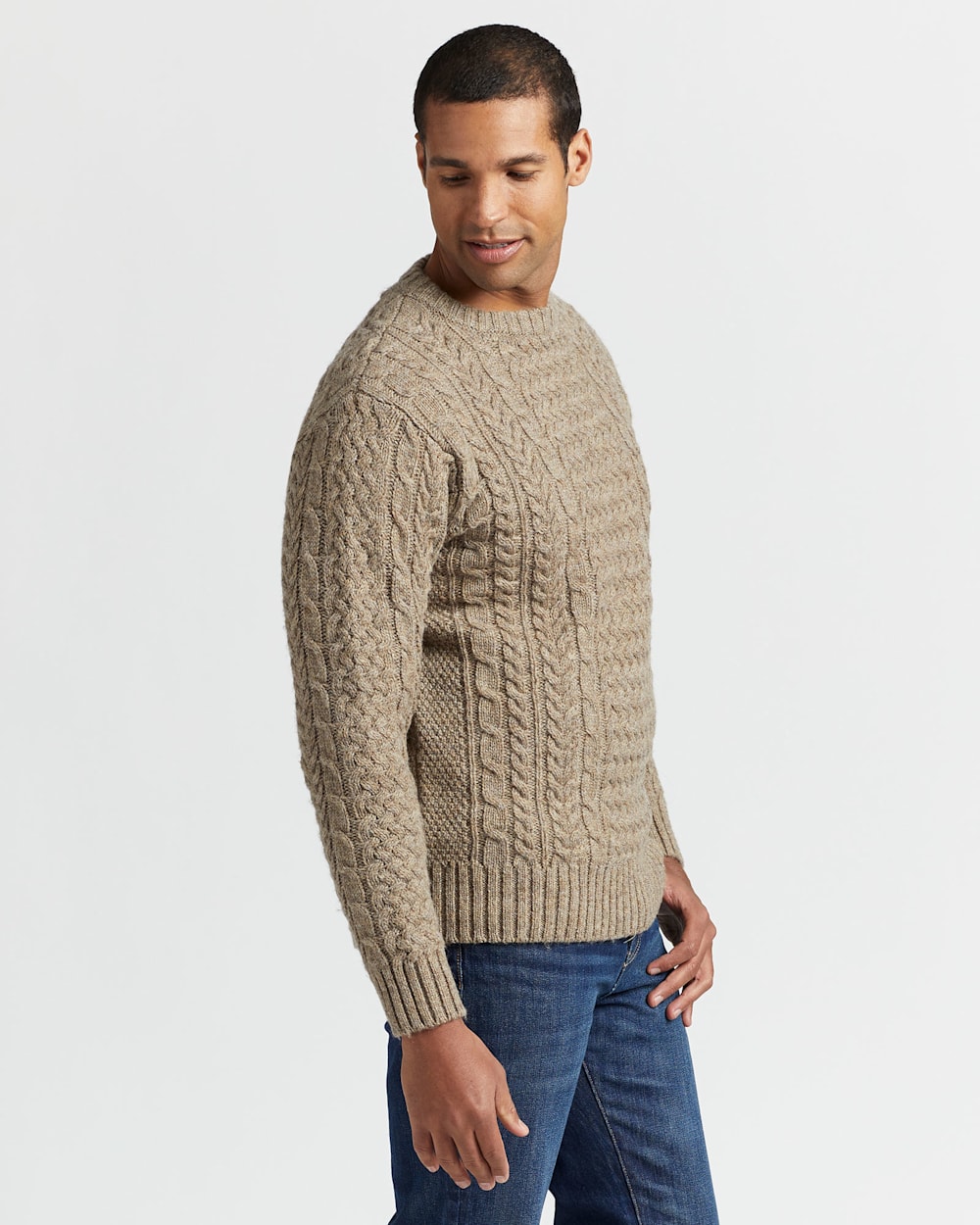 Pin by Pinner on ♒The Fishing Village >((º>  Fisherman sweater, Sweater  outfits men, High fashion men