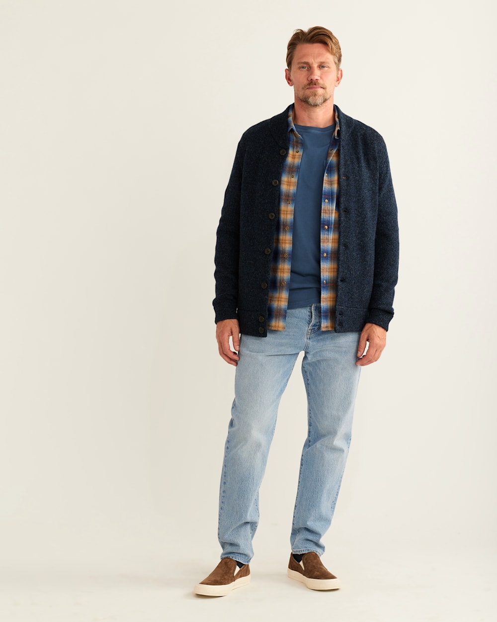 MEN S SHETLAND COLLECTION CARDIGAN