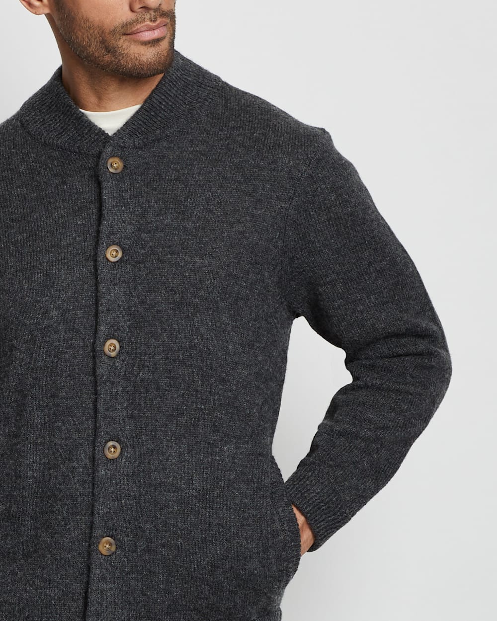 Pendleton men's shetland crew cardigan sale