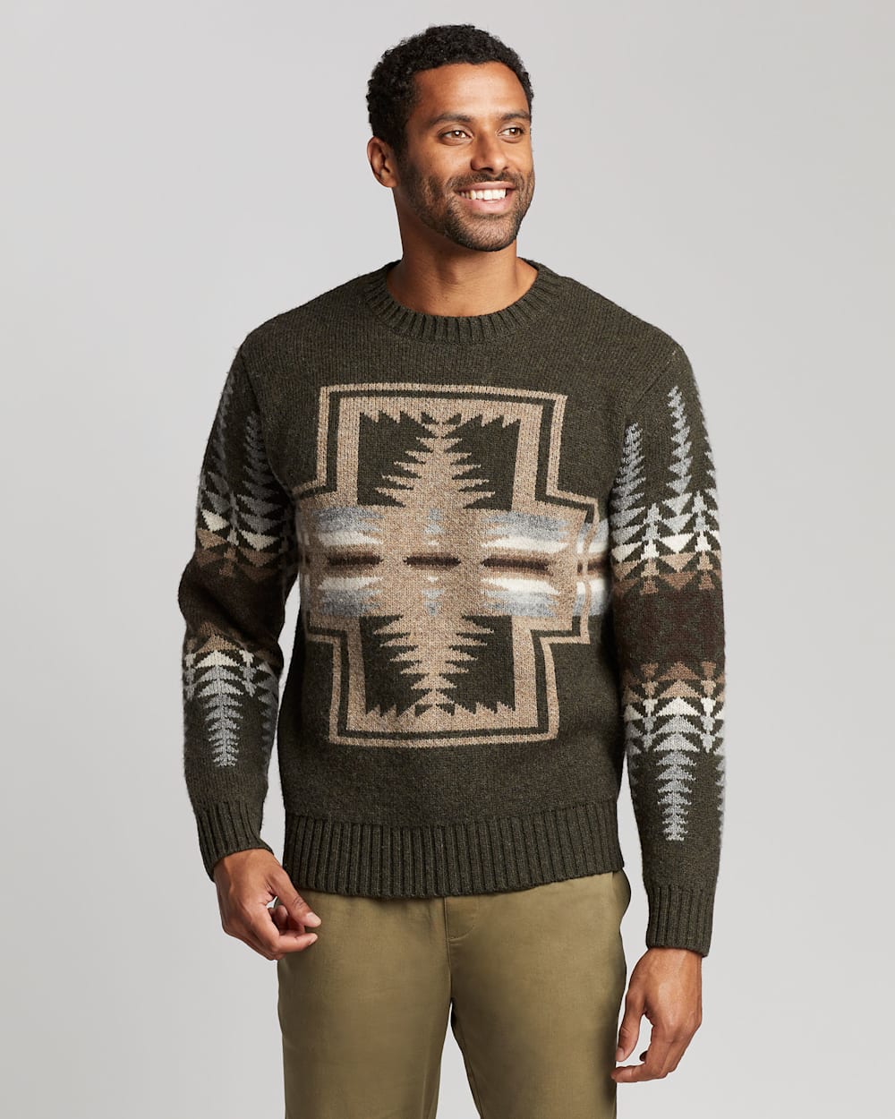 トップス PENDLETON HARDING CREWNECK KNIT MEN'S SHETLAND HARDING CREWNECK