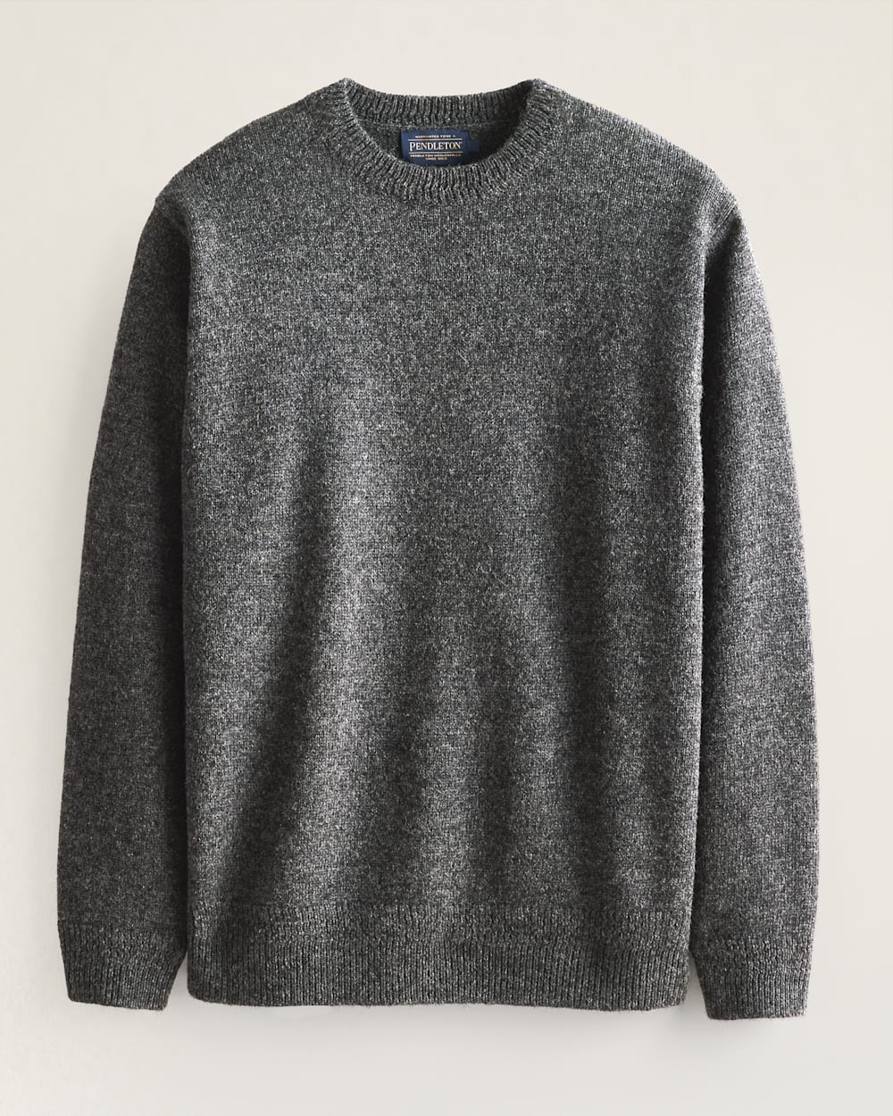 MEN'S SHETLAND COLLECTION SWEATER IN CHARCOAL image number 1