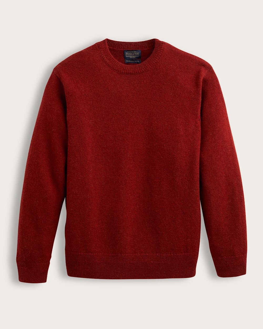 MEN'S SHETLAND COLLECTION CREWNECK IN CHILI RED image number 1