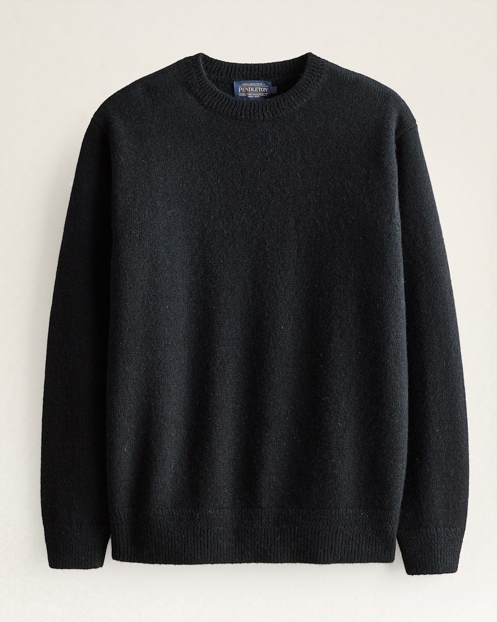 MEN'S SHETLAND COLLECTION SWEATER IN BLACK image number 1