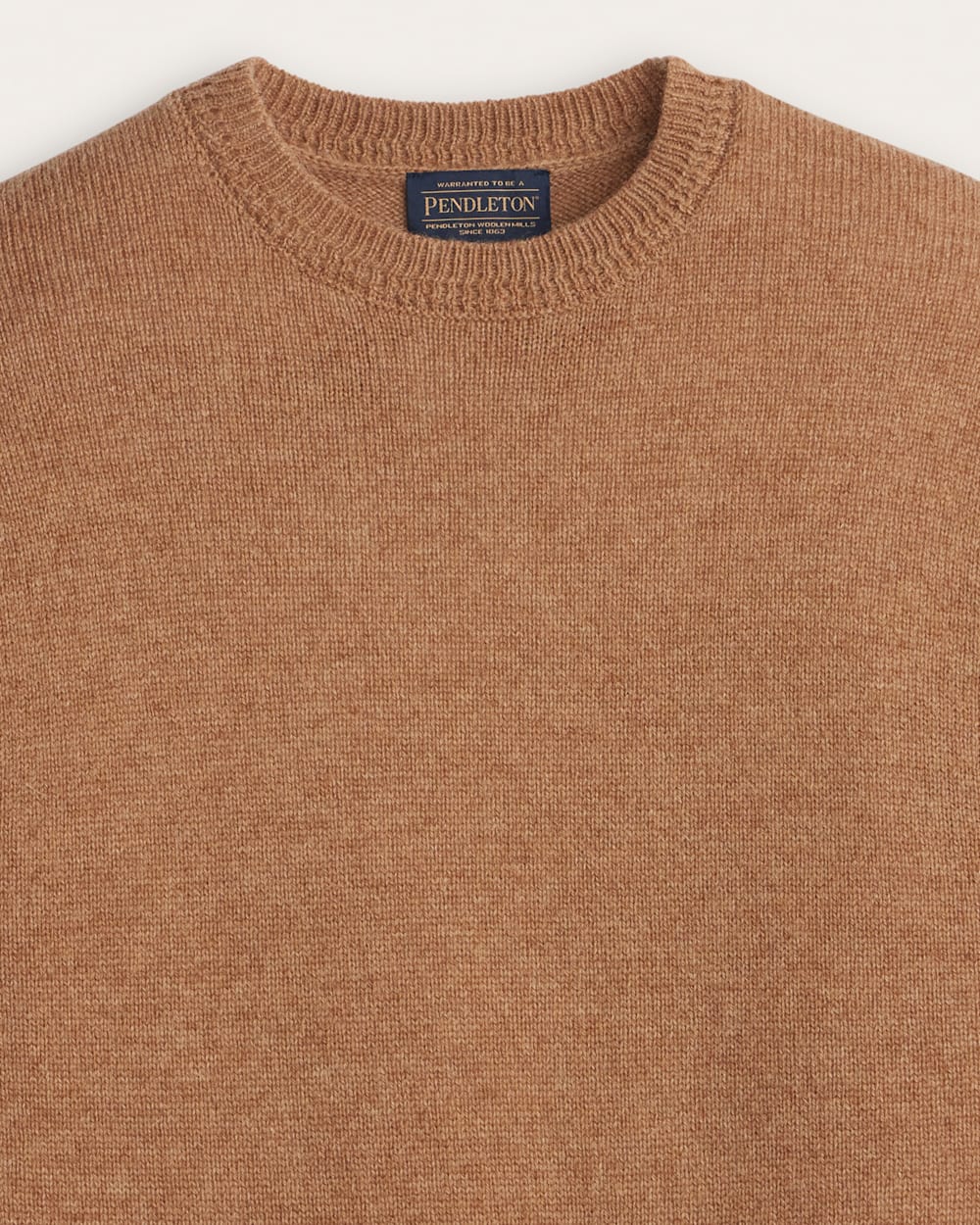 ALTERNATE VIEW OF SHETLAND COLLECTION SWEATER IN TAN MIX image number 2