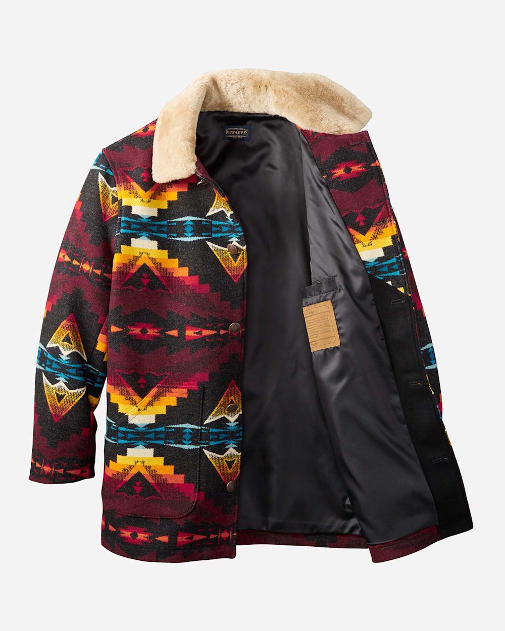 Pendleton tucson brownsville shearling coat top