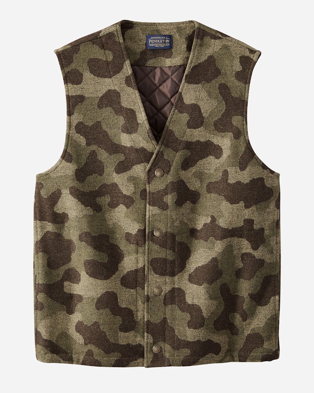 MEN'S CAMO JACQUARD QUILTED VEST