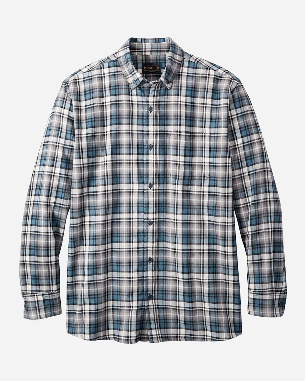 MEN'S SOMERSET BUTTON-DOWN SHIRT IN NAVY/BLACK/GREY PLAID image number 1