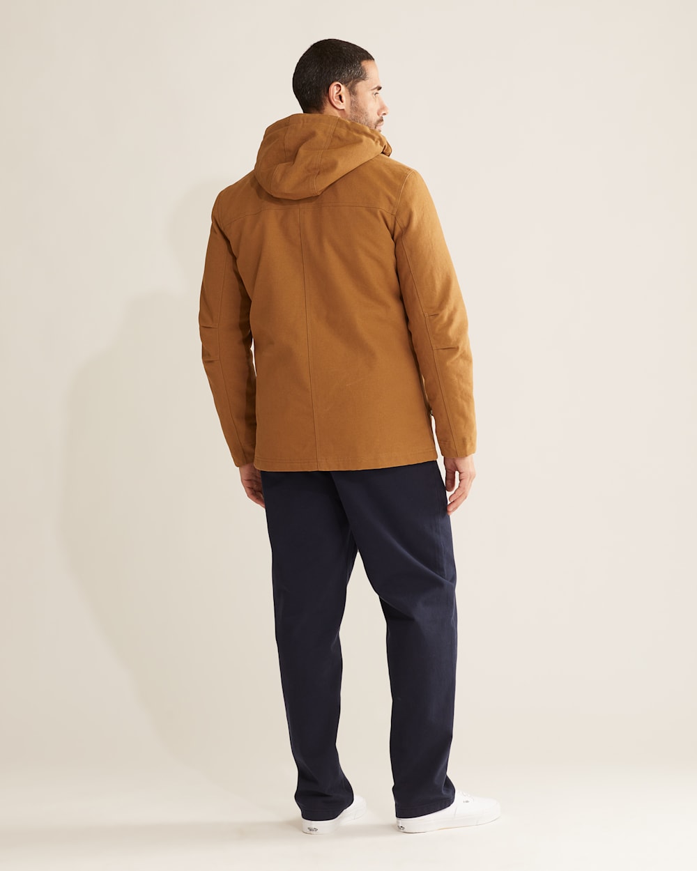 ALTERNATE VIEW OF MEN'S BROTHERS HOODED TIMBER CRUISER IN SADDLE TAN image number 3