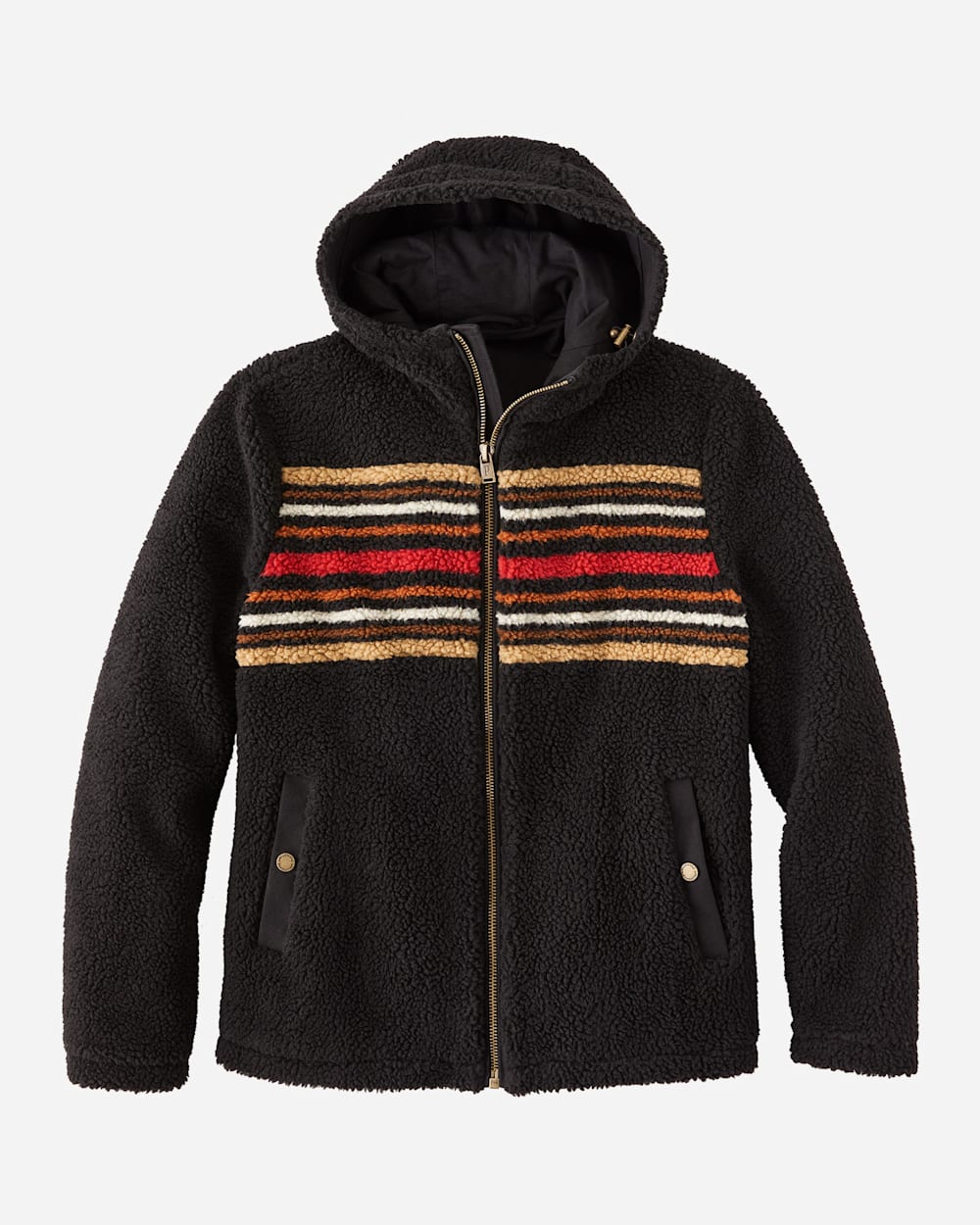 ALTERNATE VIEW OF MEN'S DESCHUTES SHERPA JACKET IN BEECH STRIPE image number 5