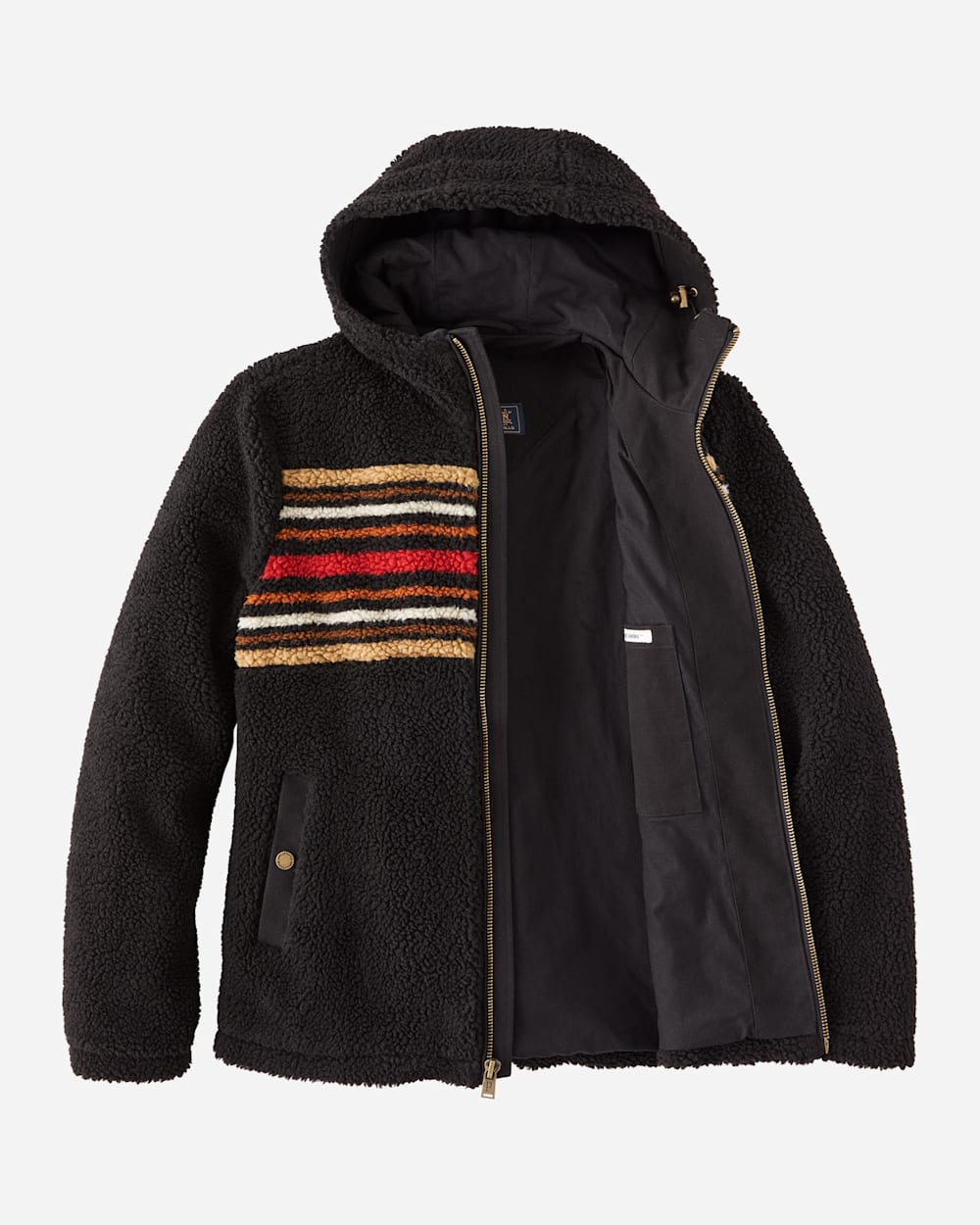 ALTERNATE VIEW OF MEN'S DESCHUTES SHERPA JACKET IN BEECH STRIPE image number 6