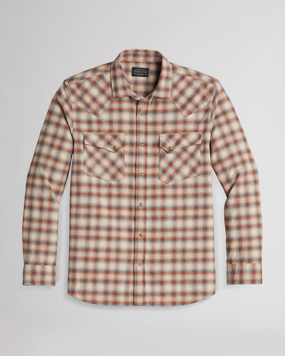 MEN'S WYATT SHIRT IN SKY BLUE/SIENNA PLAID image number 1