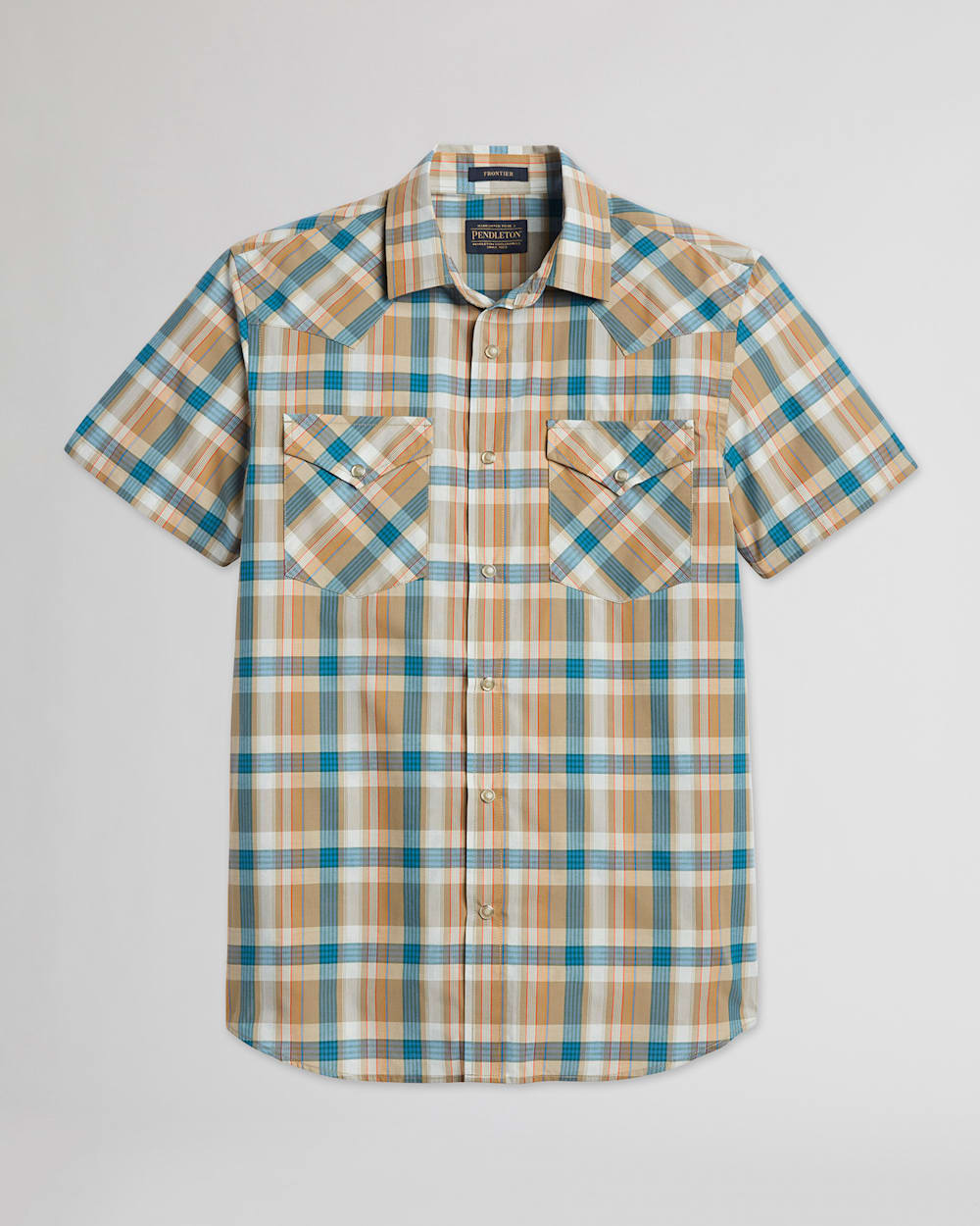 MEN'S SHORT-SLEEVE FRONTIER SHIRT IN MULTI PLAID image number 1