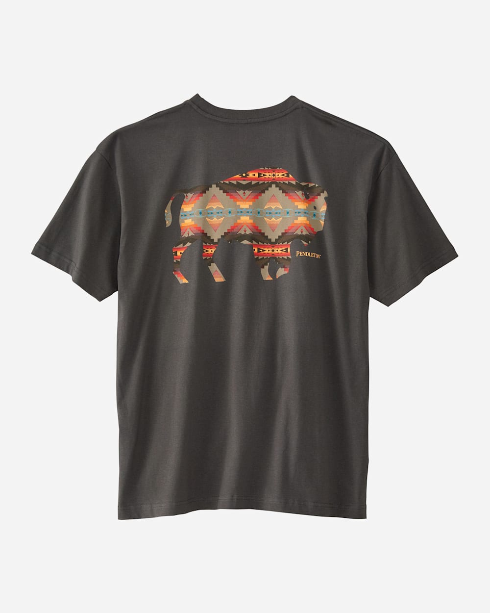 ALTERNATE VIEW OF MEN'S SIERRA RIDGE BISON TEE IN VINTAGE BLACK image number 2