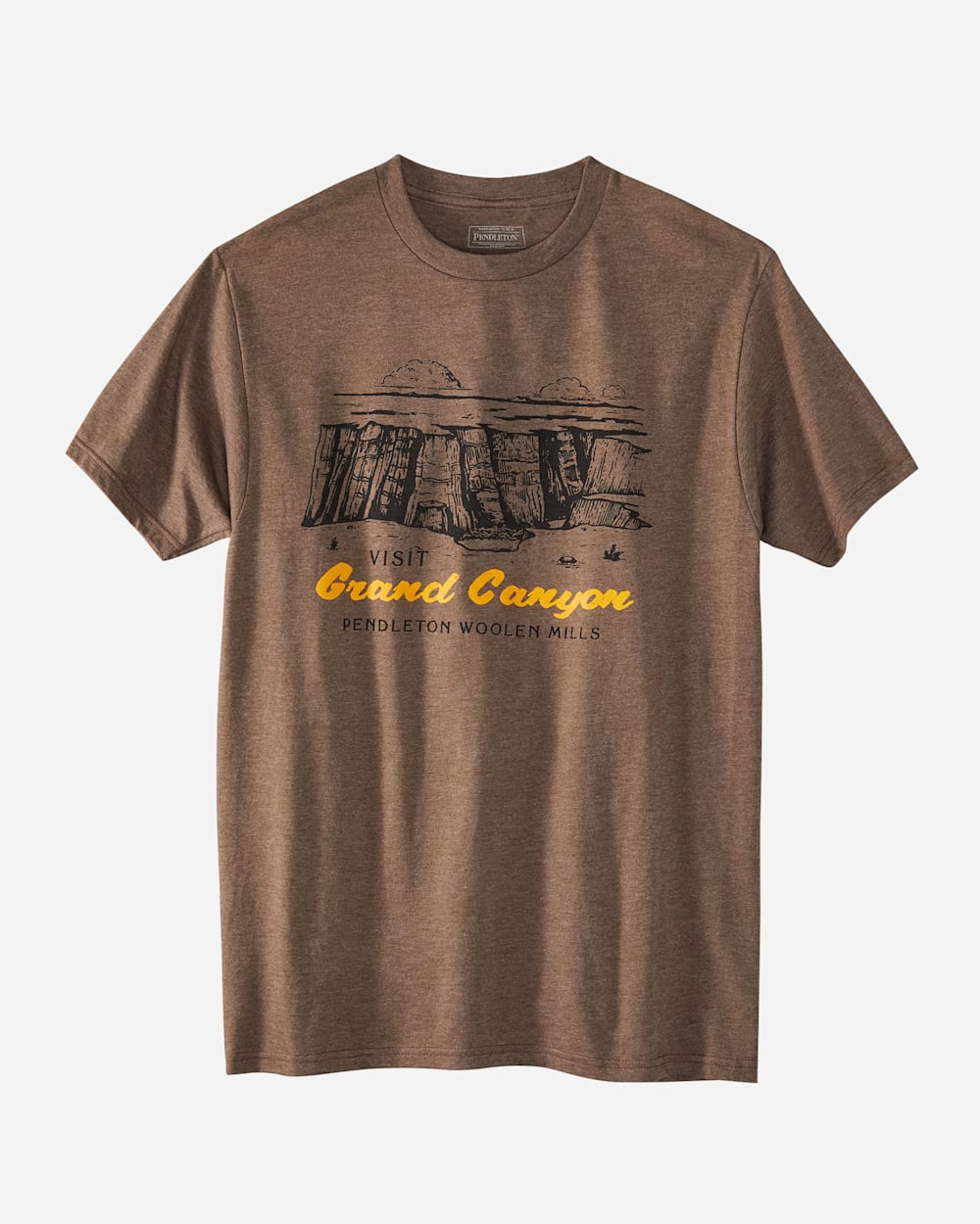 MEN'S GRAND CANYON PARK HERITAGE TEE IN BROWN HEATHER image number 1