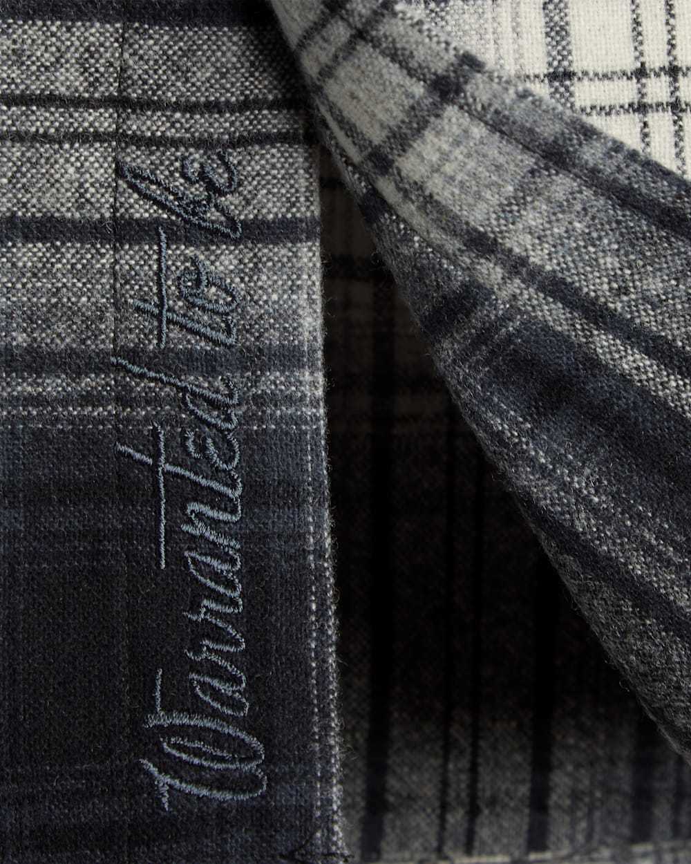 ALTERNATE VIEW OF MEN'S ULTRALUXE MERINO SHIRT IN BLACK/GREY OMBRE image number 2