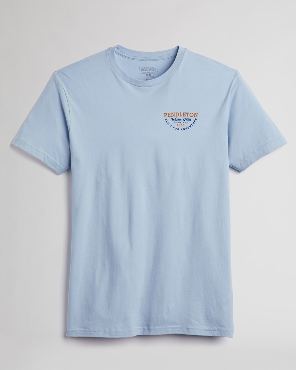 MEN'S ADVENTURE WAVE GRAPHIC TEE IN STONEWASH DENIM/NAVY image number 1