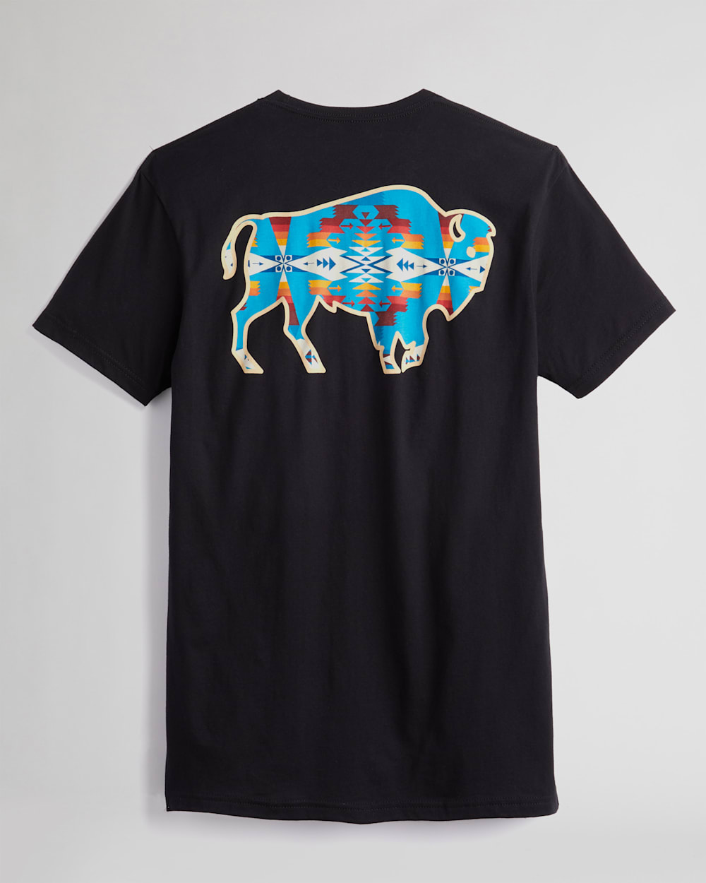 ALTERNATE VIEW OF MEN'S TUCSON BISON GRAPHIC TEE IN BLACK/MULTI image number 2