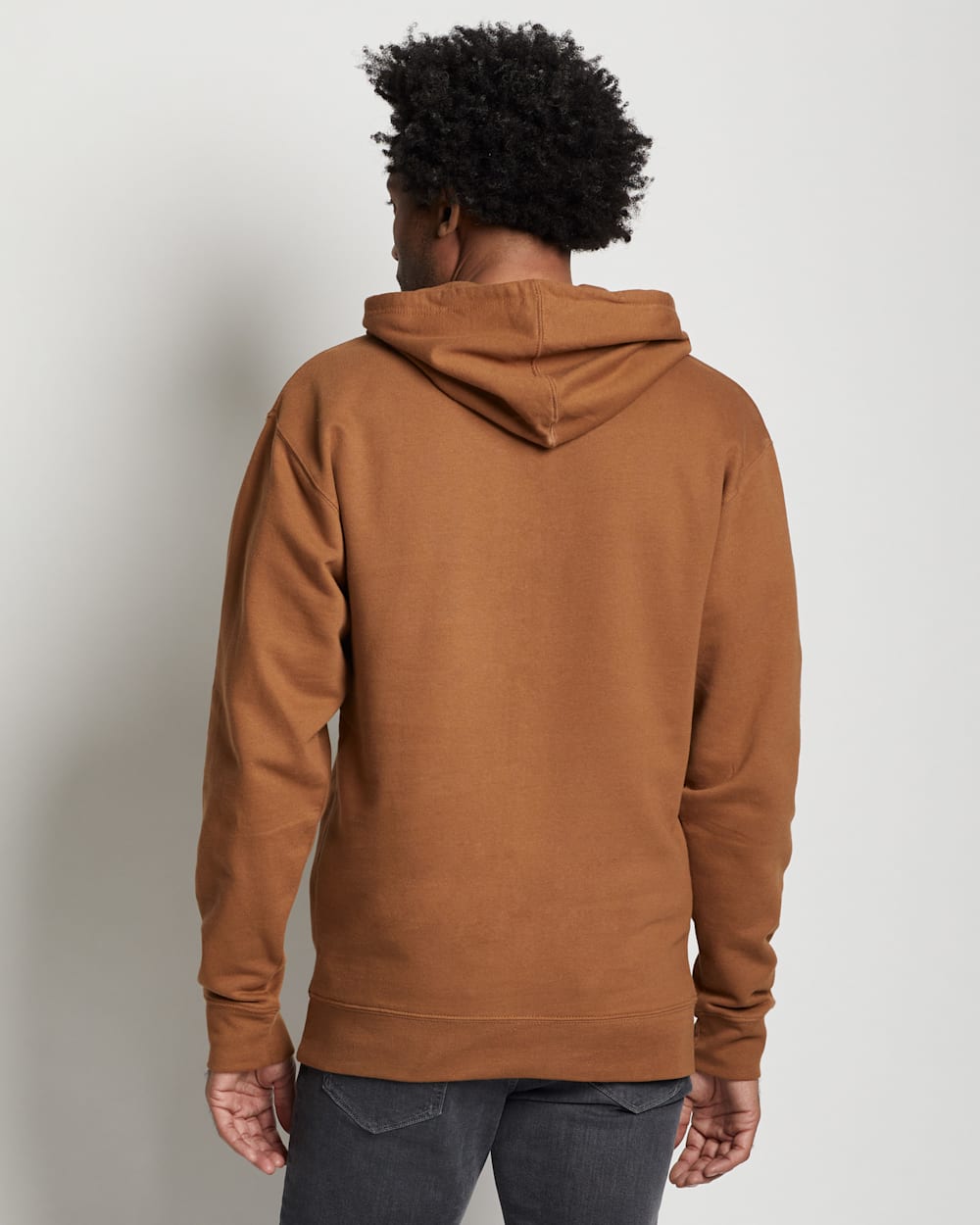 ALTERNATE VIEW OF UNISEX HERITAGE RODEO HOODIE IN SADDLE/GOLD image number 5