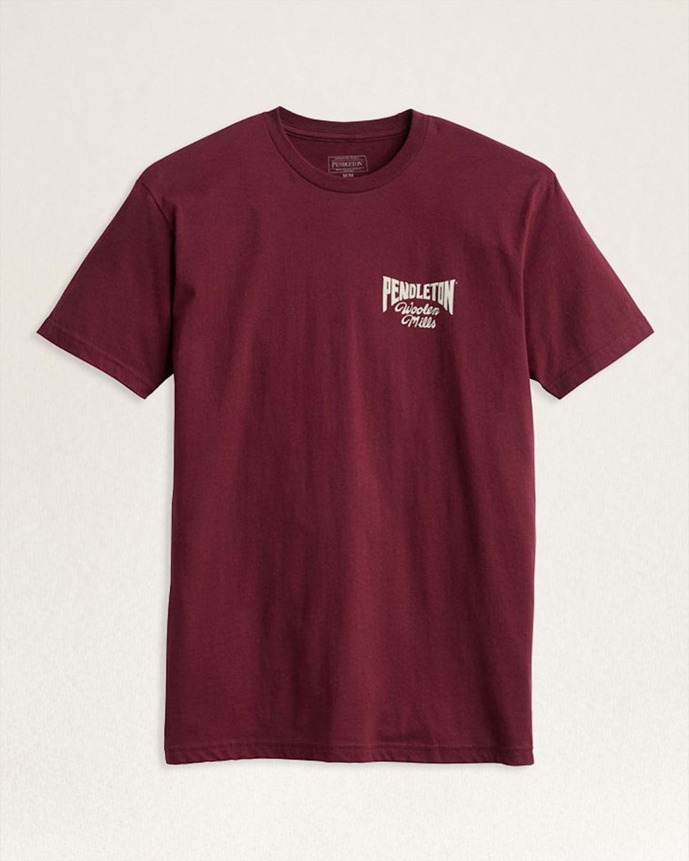 MEN'S HERITAGE RODEO RIDER TEE IN MAROON/WHITE image number 1