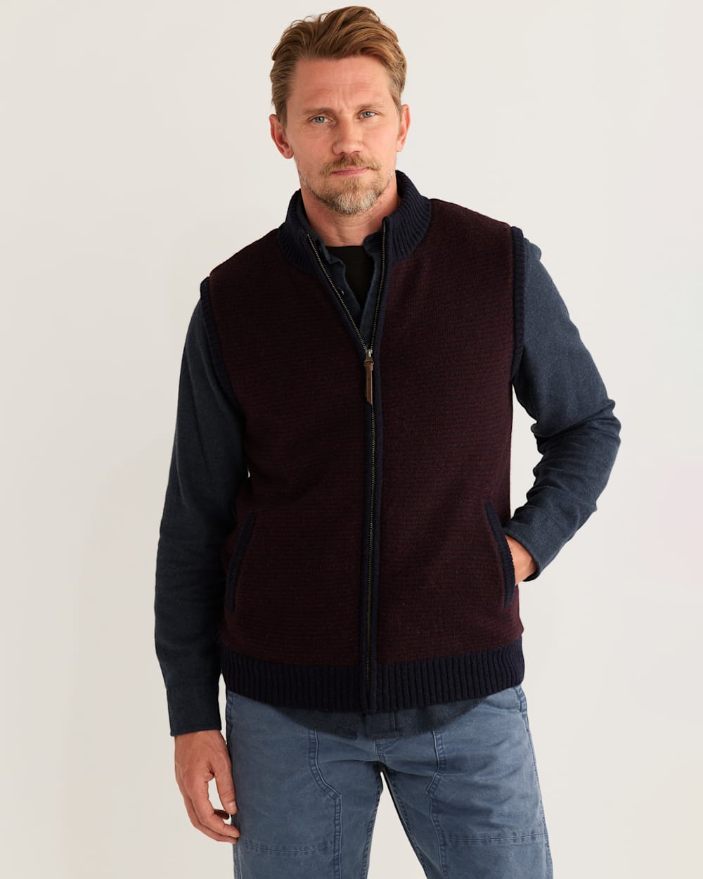 MEN'S SHETLAND COLLECTION SWEATER VEST