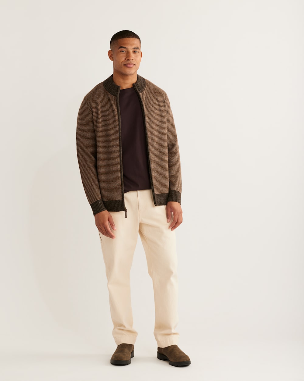 MEN S SHETLAND COLLECTION FULL ZIP SWEATER Pendleton