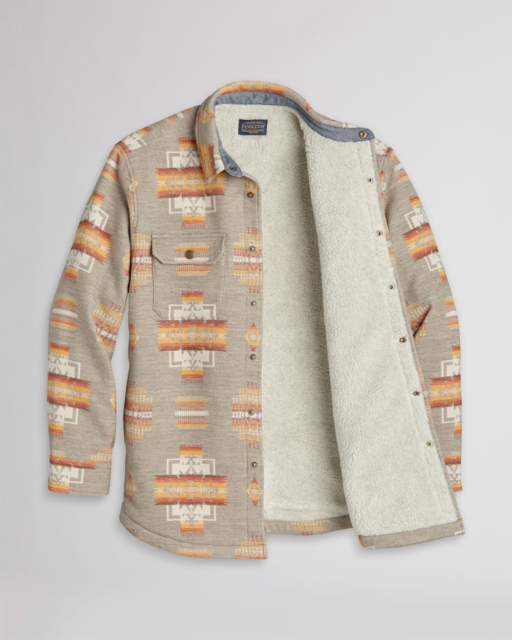 Shop Men s Doublesoft Sherpa Lined Shirt Jacket