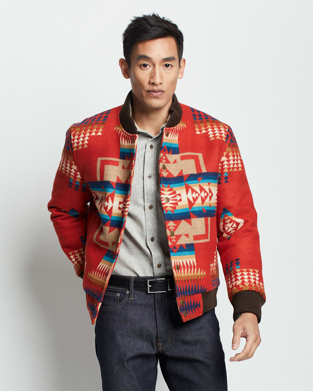 Product Name: Pendleton Men's Solid Quilted Canvas Snap-Front Shirt Jacket