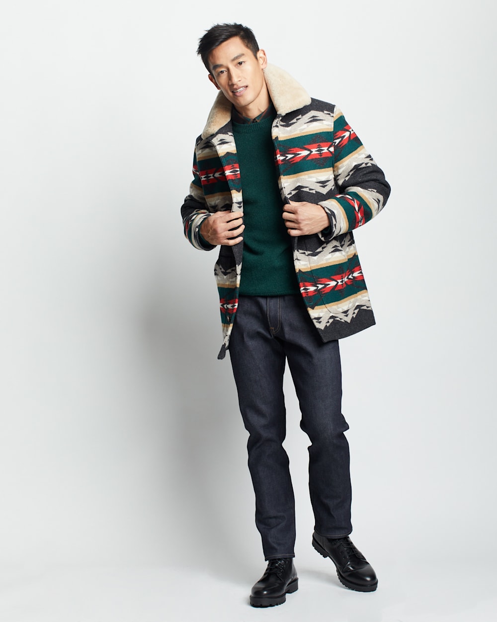 Pendleton brownsville shearling coat sale