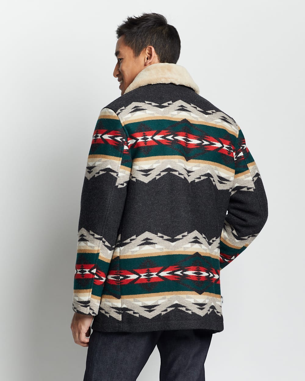 Men's Brownsville Shearling-Collar Coat