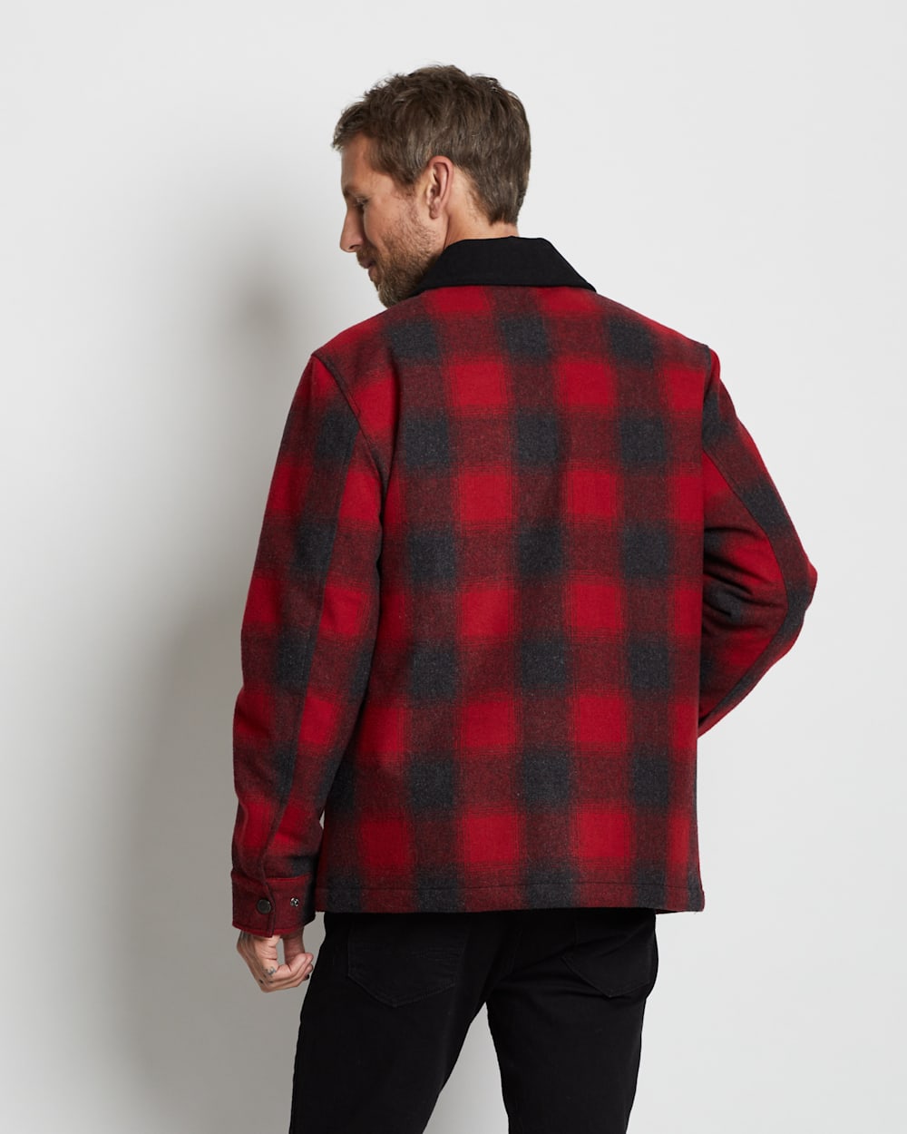 ALTERNATE VIEW OF MEN'S FRONT RANGE JACKET IN RED OMBRE image number 4