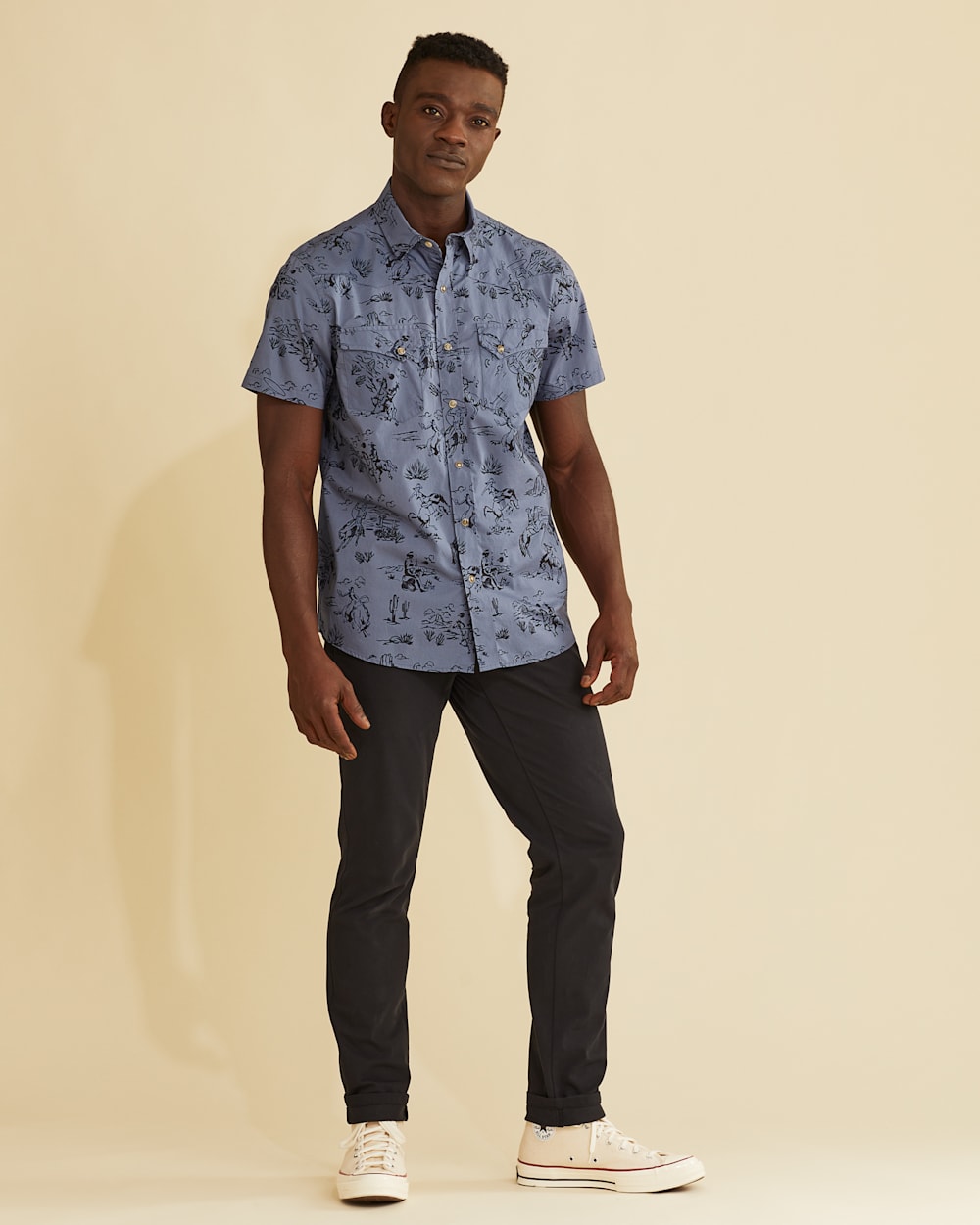 Shop men's short-sleeve Laramie snap-front shirt in Mesilla