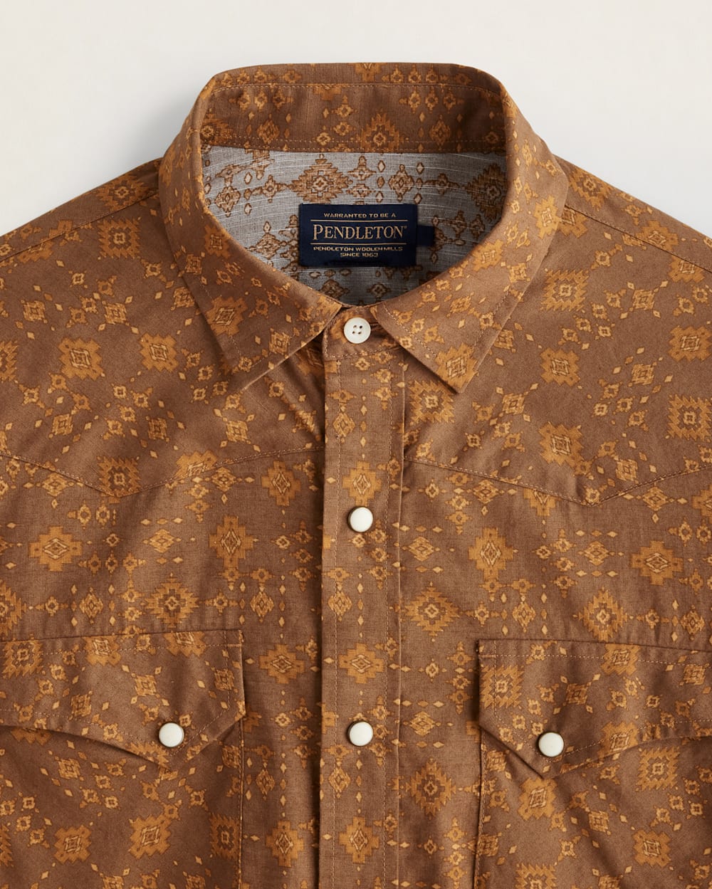 ALTERNATE VIEW OF MEN'S SHORT-SLEEVE LARAMIE SNAP-FRONT SHIRT IN MESILLA BROWN image number 2