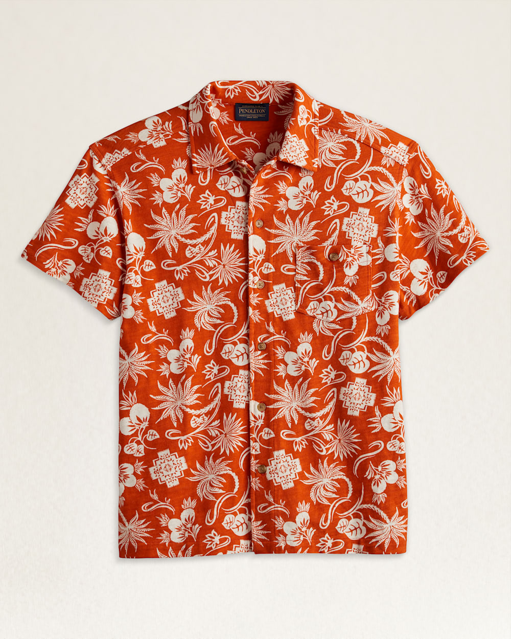 MEN'S SHORT-SLEEVE WAYSIDE KNIT SHIRT IN LAVA RED image number 1