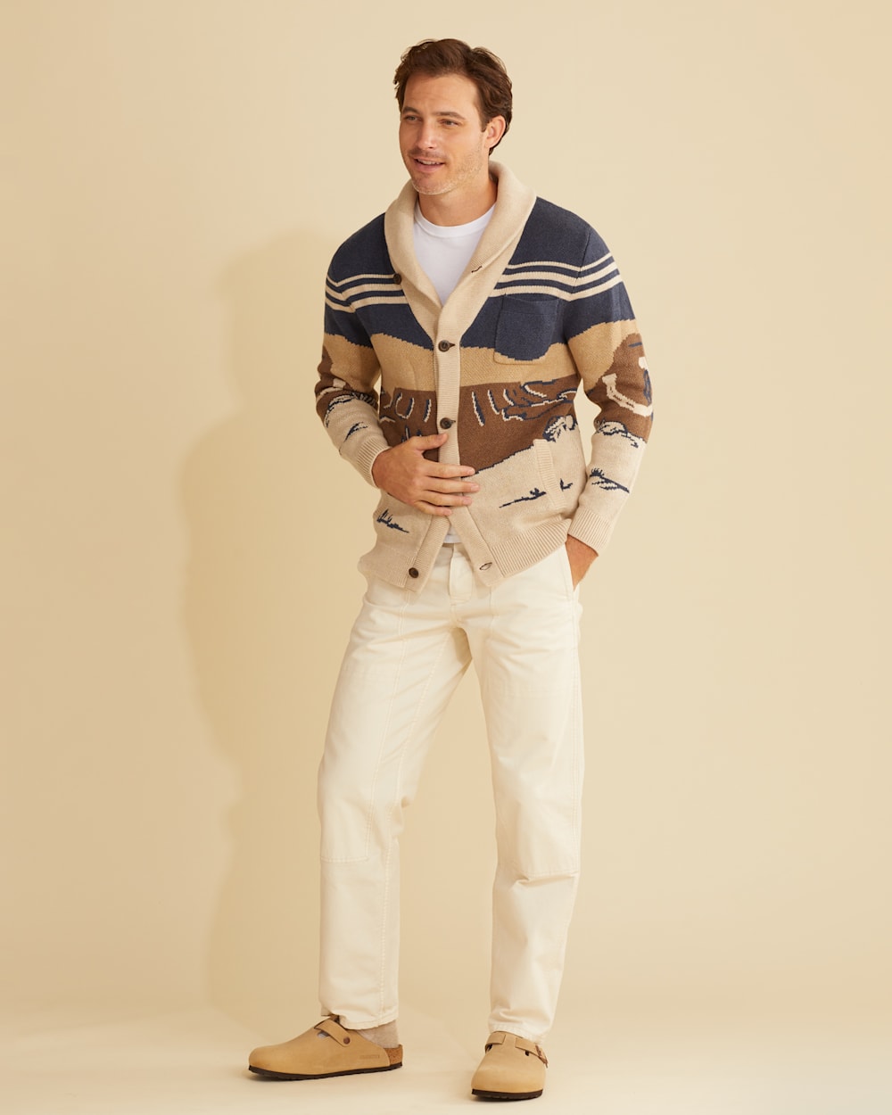 sale CRIMIE RIDERS CARDIGAN SWEAT Lサイズ Men's Desert Rider Cotton Cardigan
