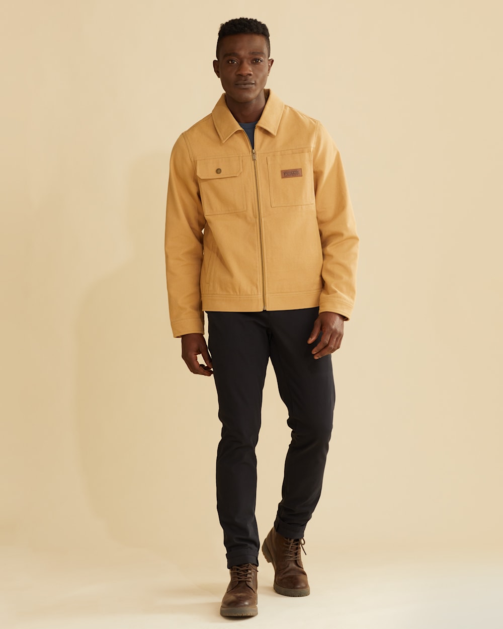 Mens canvas trucker jacket online