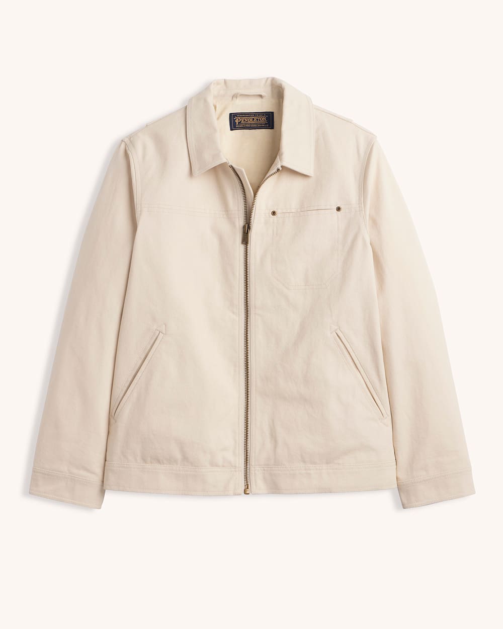 MEN'S ARLO CANVAS JACKET IN ALMOND image number 1