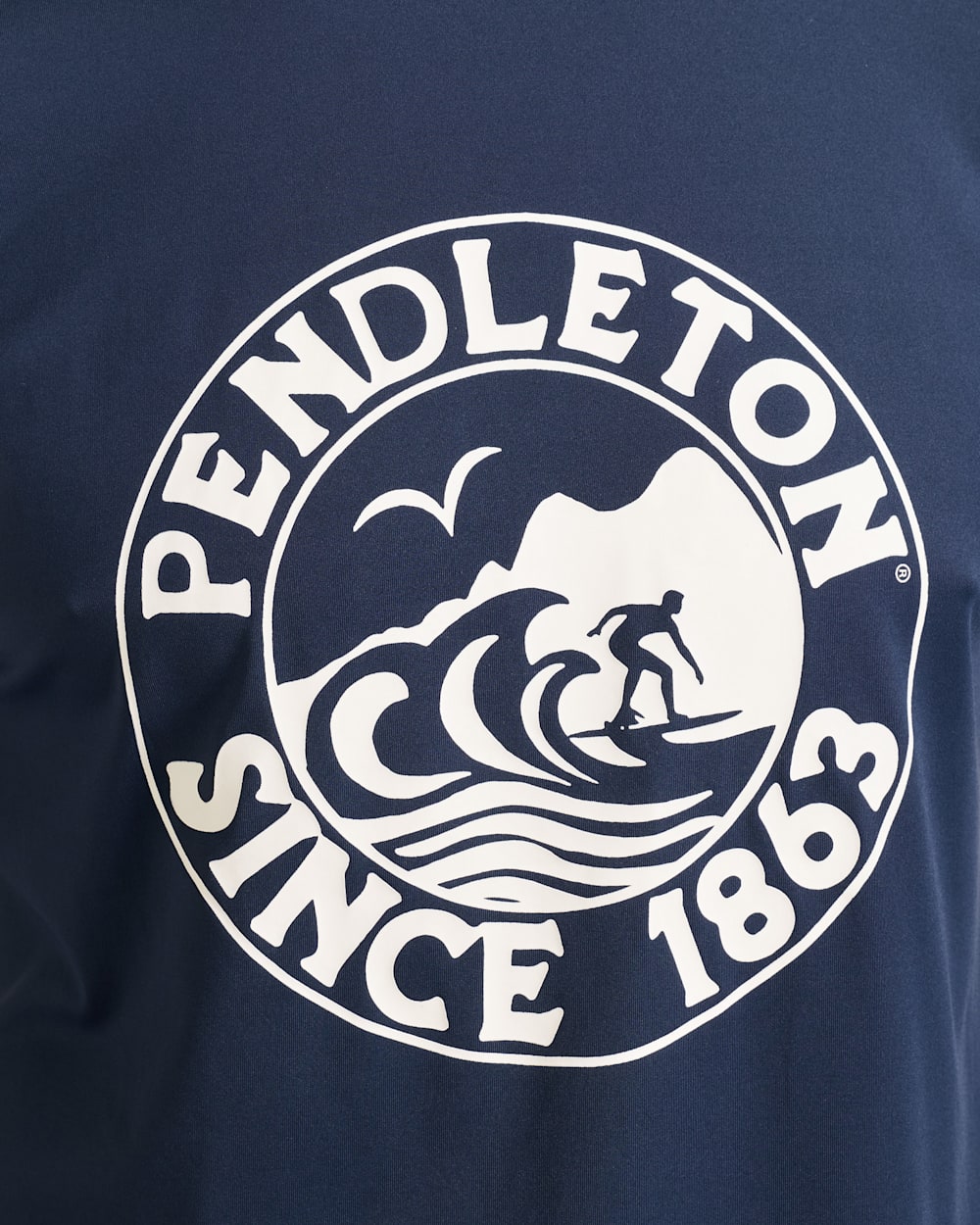 ALTERNATE VIEW OF BIG WAVE MEN'S LONG-SLEEVE GRAPHIC SWIM TEE IN DRESS BLUES/BIG WAVE image number 4