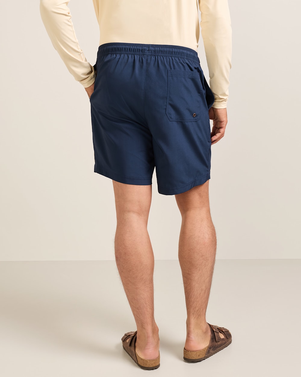 ALTERNATE VIEW OF SALMON FALLS HYDROMORPH SWIM TRUNKS IN DRESS BLUES/SALMON FALLS image number 4