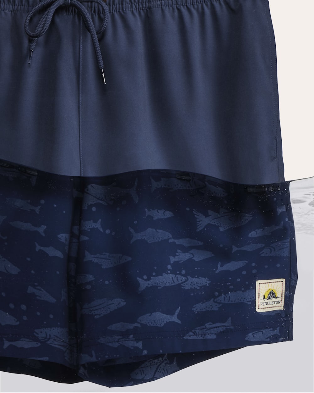 ALTERNATE VIEW OF SALMON FALLS HYDROMORPH SWIM TRUNKS IN DRESS BLUES/SALMON FALLS image number 6