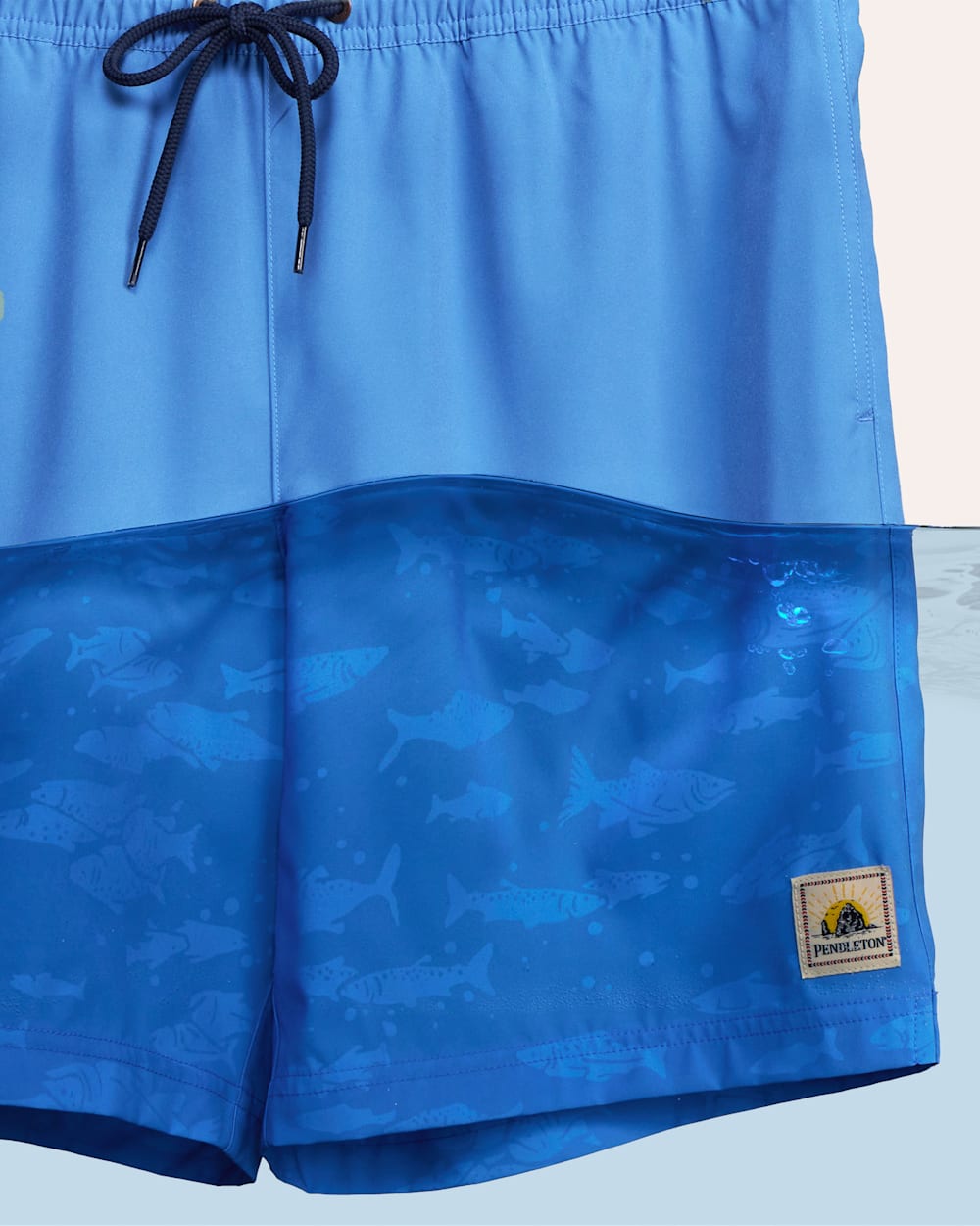 ALTERNATE VIEW OF SALMON FALLS HYDROMORPH SWIM TRUNKS IN DELFT/SALMON FALLS image number 5