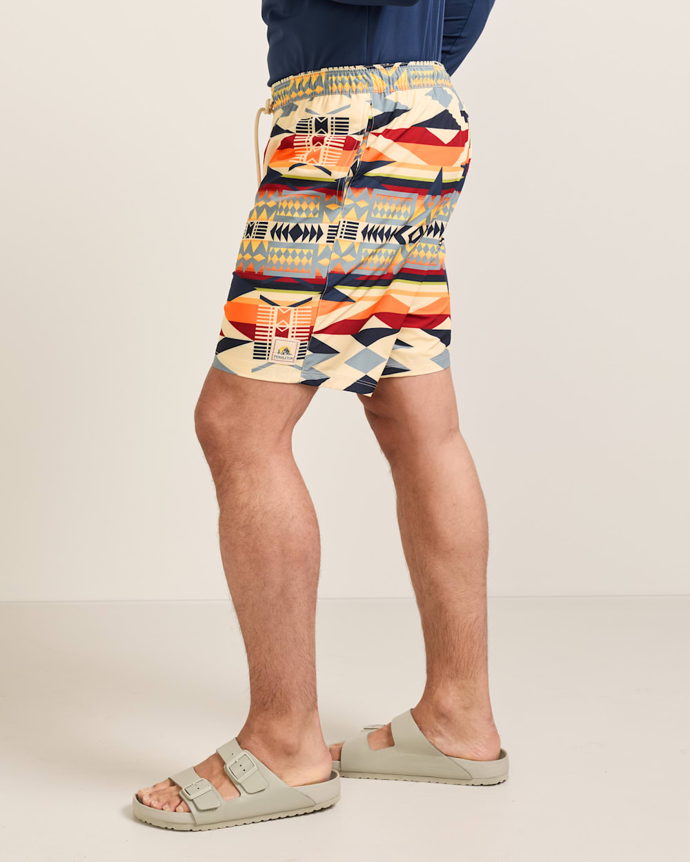ALTERNATE VIEW OF FIRE LEGEND SHORESIDE PACK-N-GO SWIM TRUNKS IN FIRE LEGEND image number 3